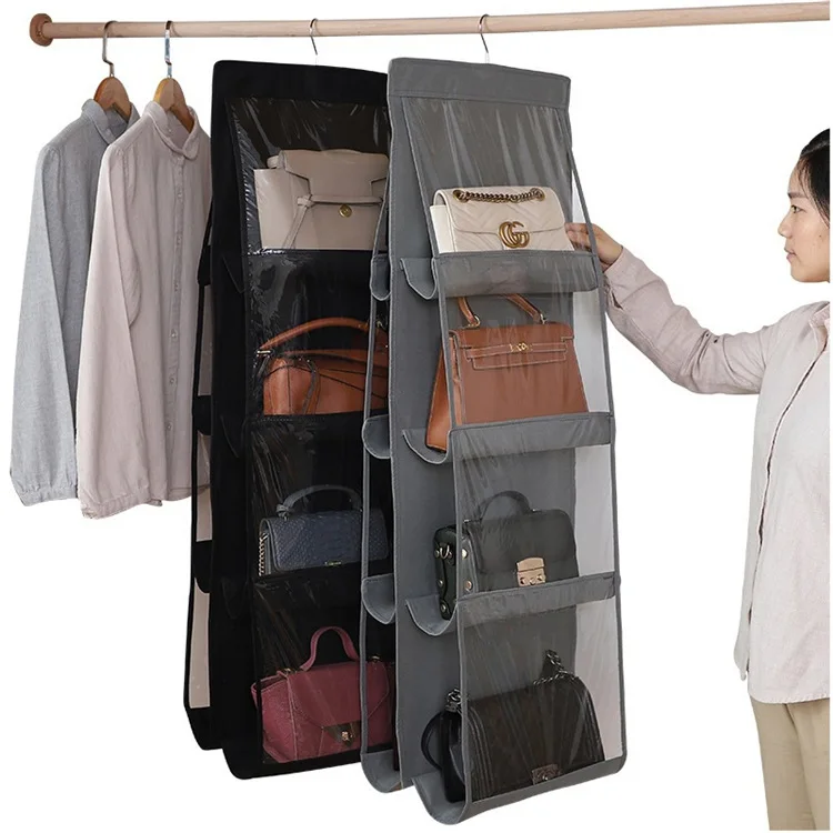 

Hanging Handbag Organizer For Wardrobe Closet Transparent Storage Bag Handbag Organizer Storage storage clothes