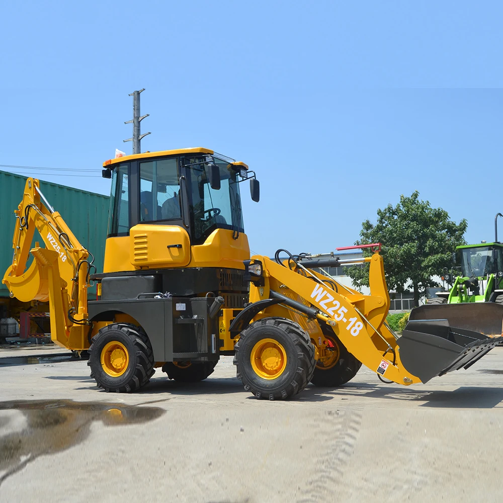 

Front Loader Backhoe 4wd 4 Wheel Backhoe Excavator Loader With Loader And Backhoe