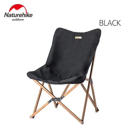 
Naturehike MW01 outdoor furniture camping Wood grain aluminum folding moon chair 
