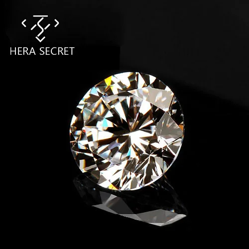 

StunningFlame DE GH Round Brilliant Cut diamond CVD CZ Moissanite, Gh white