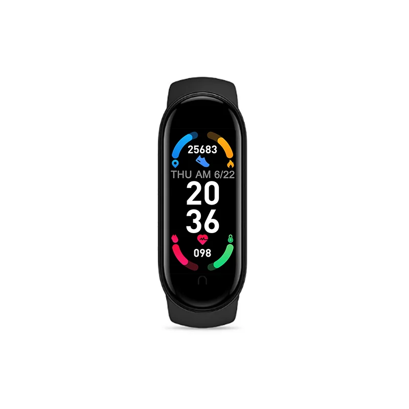 

Oem M3 M5 M4 M6 Smart Watch Ip67 Waterproof Heart Rate Blood Pressure Fitpro Sleep Monitor Pedometer M6 Smartwatch, 4 colors