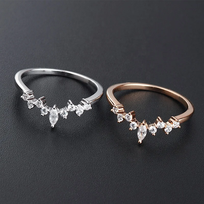 

Geometric Party Silver Rings 925 Sterling Woman Bling Ring