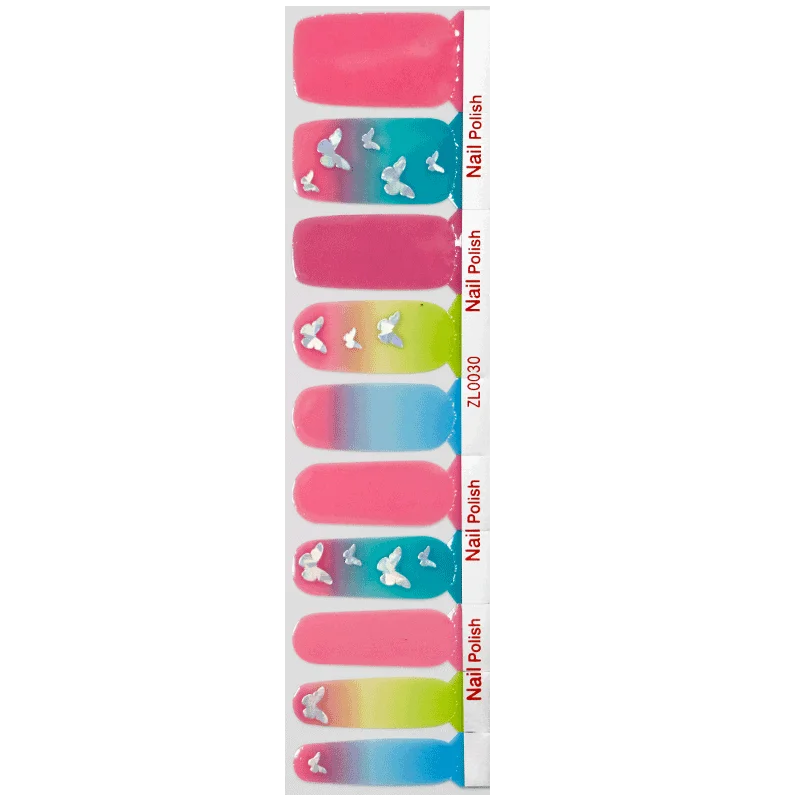 

New Butterfly Nail Stickers 2021 Accessories Beautiful Nail Art Lacquer Nail Sticker