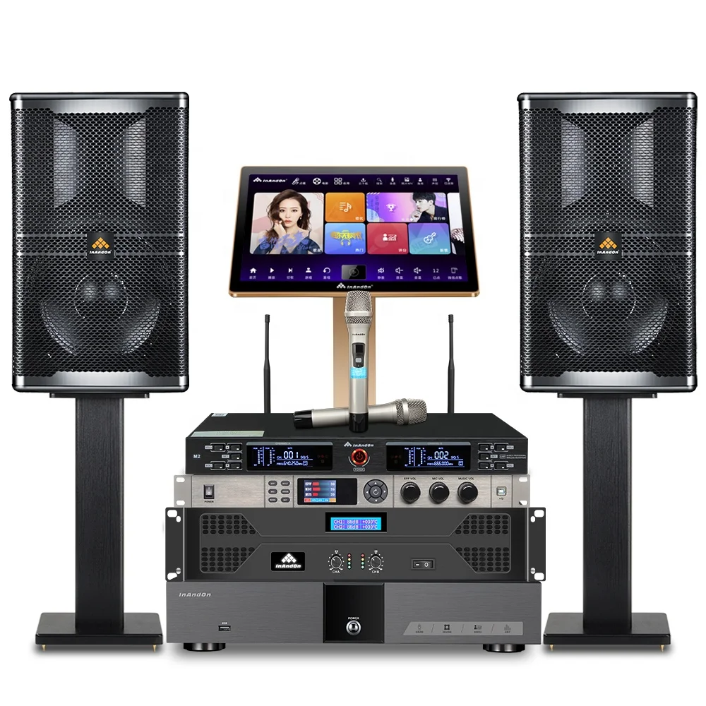 

Professional InAndon Multi-function Magic Sing Karaoke System Machine with Speakers 8T 4K Hifi KTV Karaoke Player Set