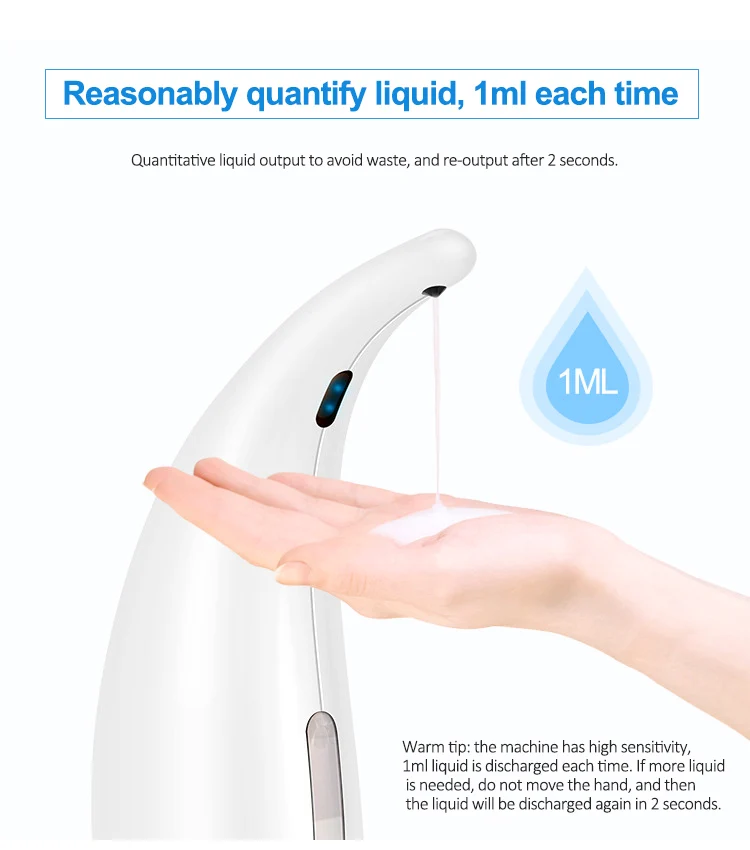 Shenzhen Suppliers Electronic Infrared Sensor Hand Sanitizing Automatic Soap Dispenser Against Virus For Hotel