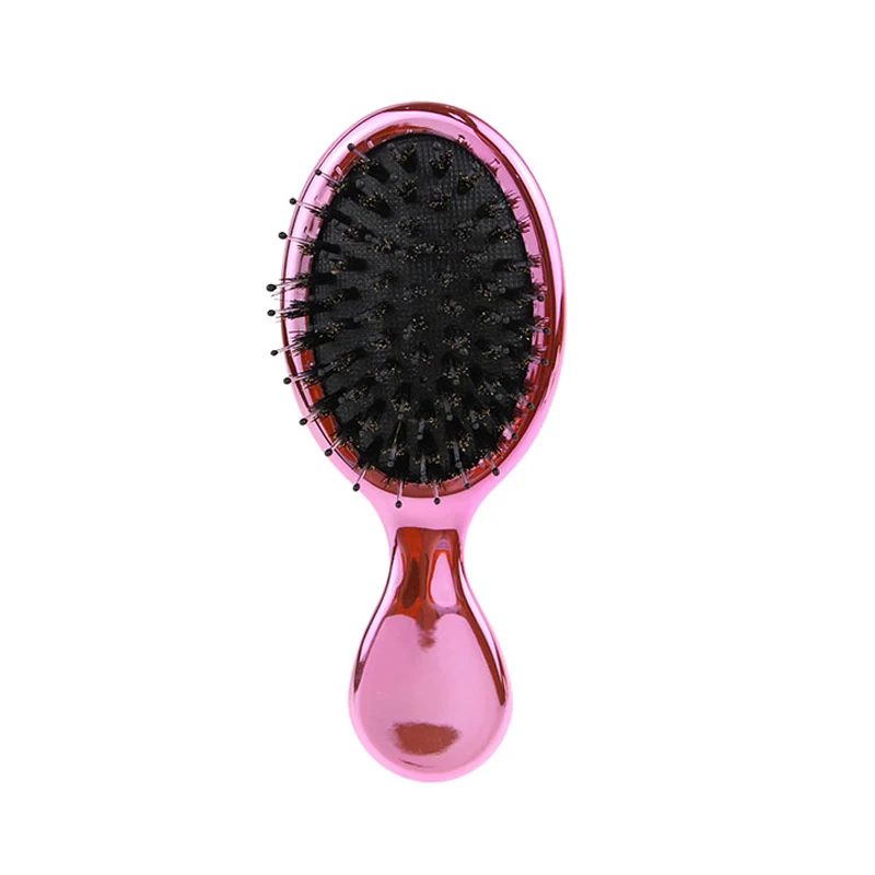 

Top selling mini hair brush air cushion comb portable plating gold hair extensions brush, Gradient color