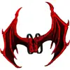 LMW046 Adult Poly Foam Demon Wings