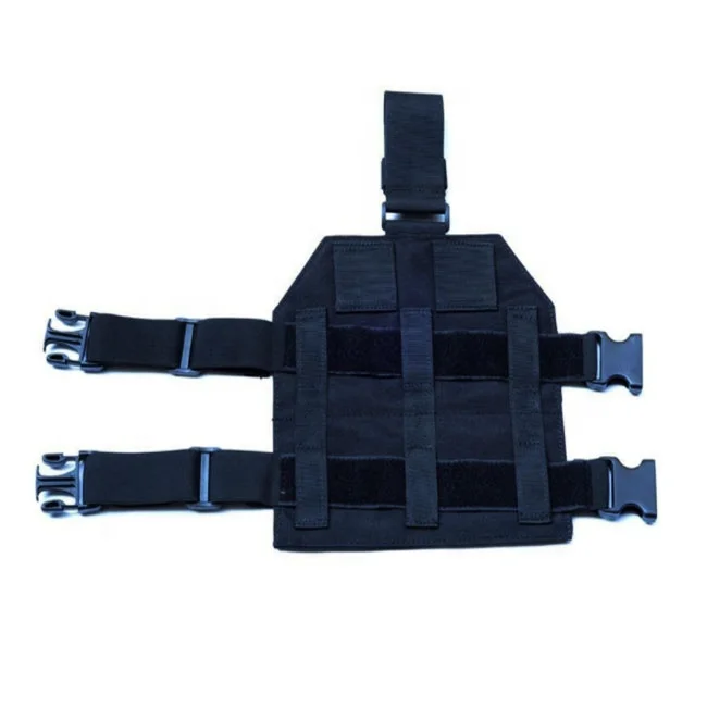 

Hot military leggings storage bag tactical bag MOLLE tactical leg pouch with thigh straps, Black