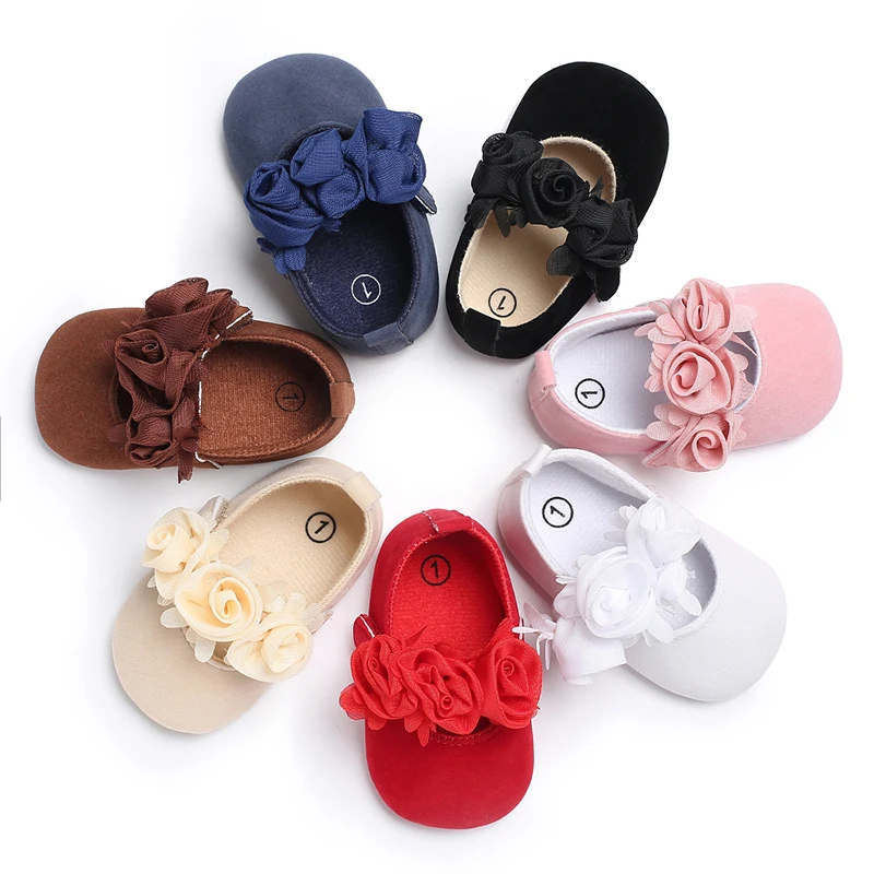 
Wholesale baby walking shoes cute soft-soled indoor non-slip princess shoes baby girls shoes 