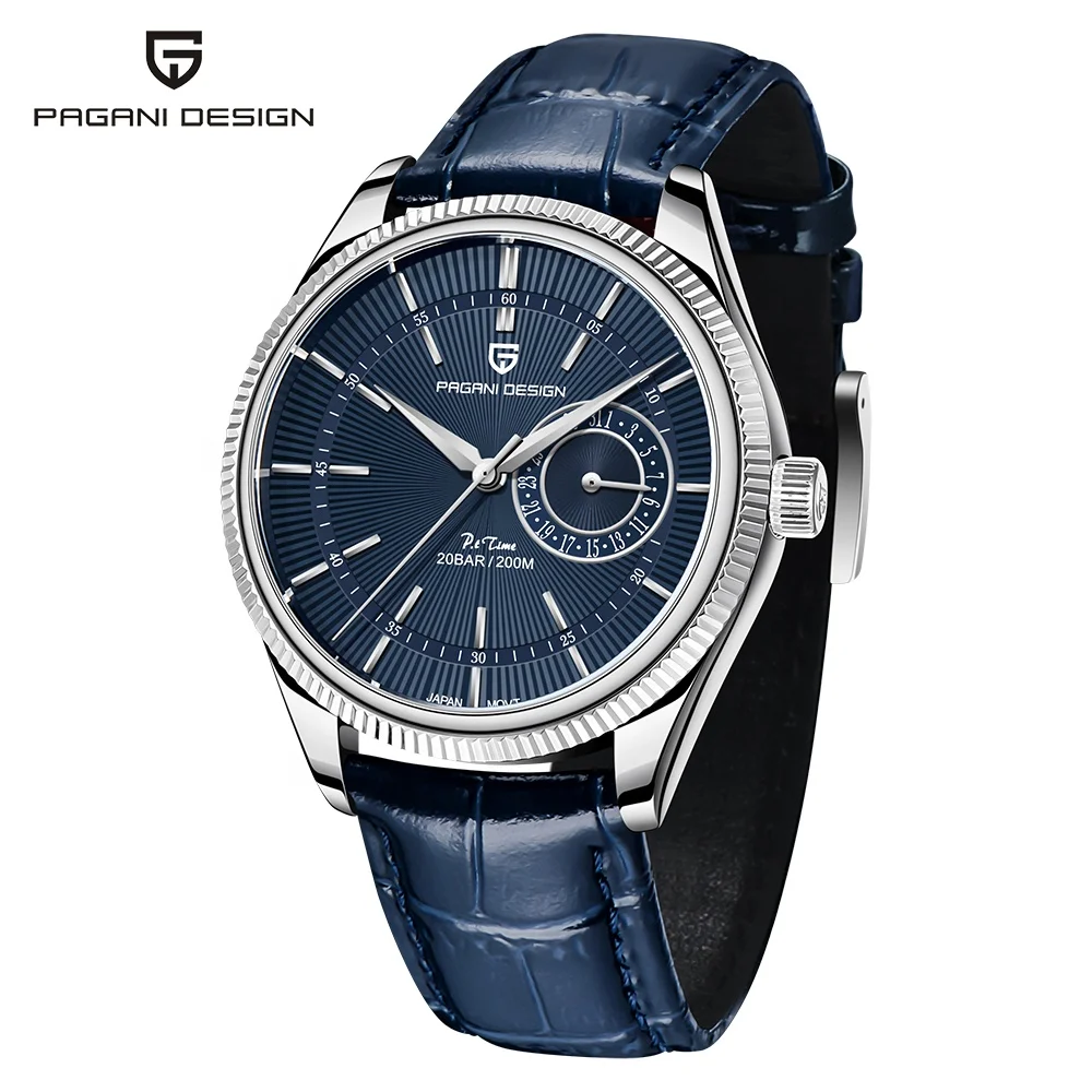 

PAGANI DESIGN New Men Quartz Wristwatches Luxury Sapphire Glass Business Watches 200m Waterproof Stainless Steel Watch For Men