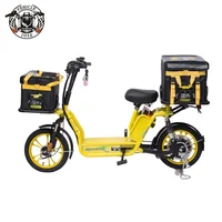 

2019 Fast food Pizza Delivery Electric Bicycle 48v with Big Rear Box scooter