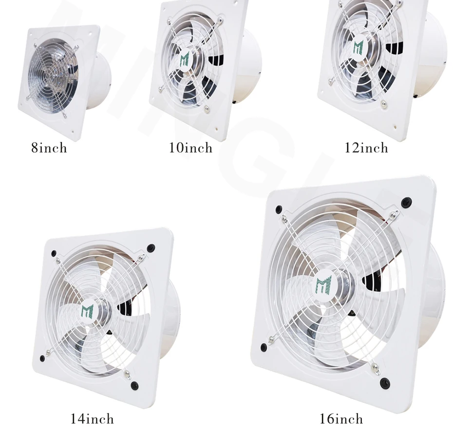 4 6 7 8 10 12 14 16 Inch China Supplier Commercial Ventilating Wall ...