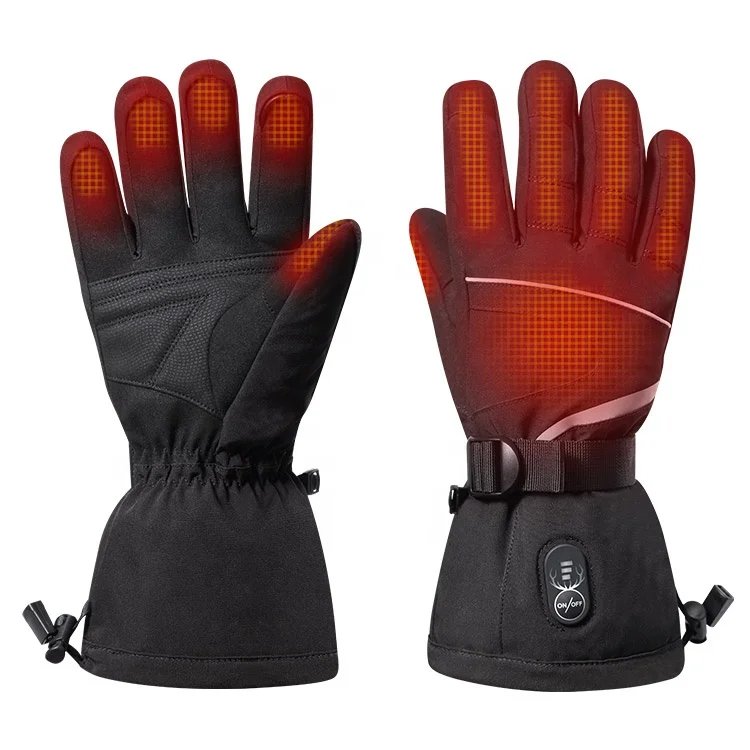 

Factory Direct Outdoor Snow Warm Anti-water Breathable Electrical 7.4V Battery Touchscreen Ski Snowboard Heated Gloves