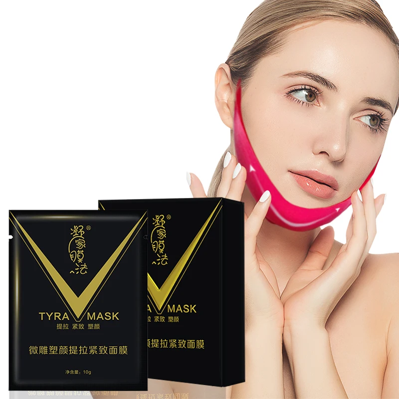 

Private label custom face slimming patch firming skin double chin reducer mask V shape lifting face mask