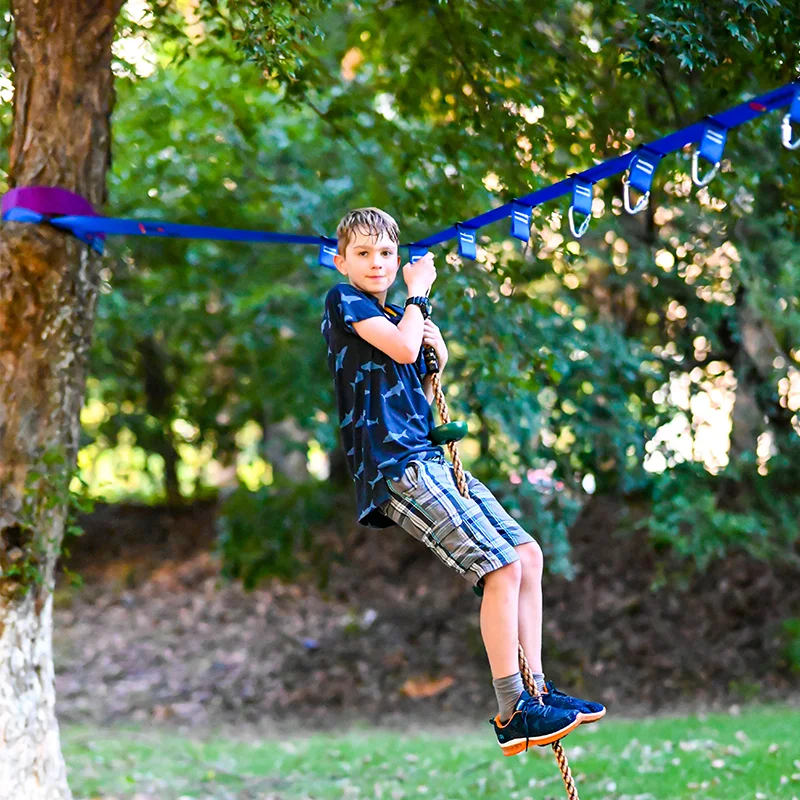 

Kids Colorful Climbing Rope Ninja Rope for Ninja Obstacle Course, Black,blue, yellow