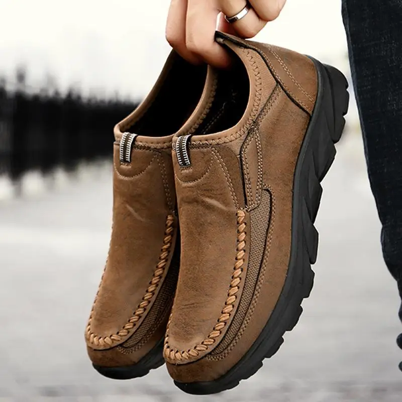 

China suppliers footwear fashion casual leather loafer shoes men