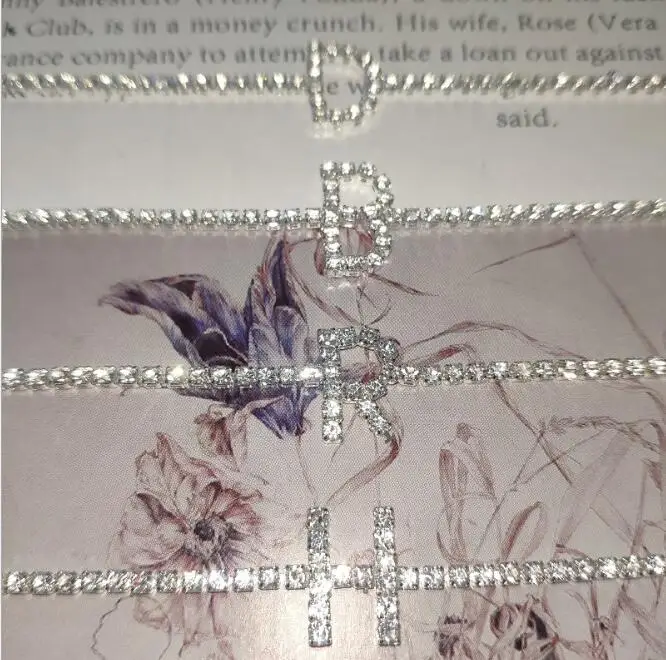 
Wholesale Hip Hop Iced Out Jewelry Initial Letter Free Design Charm Ankle Foot Jewelry 