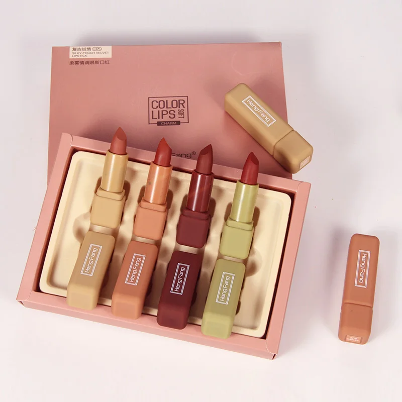 

H9393 Make Own Makeup Matte Set Lipstick Maquillage 4 colors lip stick