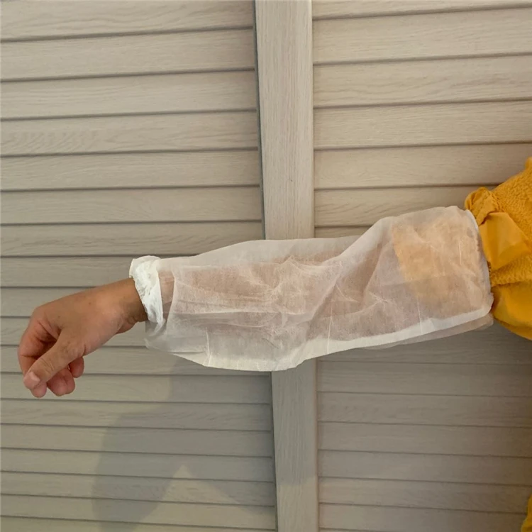 
Factory Direct Sale Blue Disposable Waterproof Non Woven Fabric Sleeve Cover 