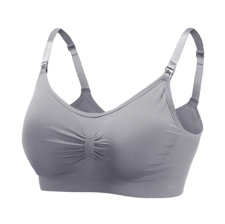 

female breathable full coverage breastfeeding bra wireless seamless high quality push up maternity nursing bra, Black,nude,pink,purple,ect