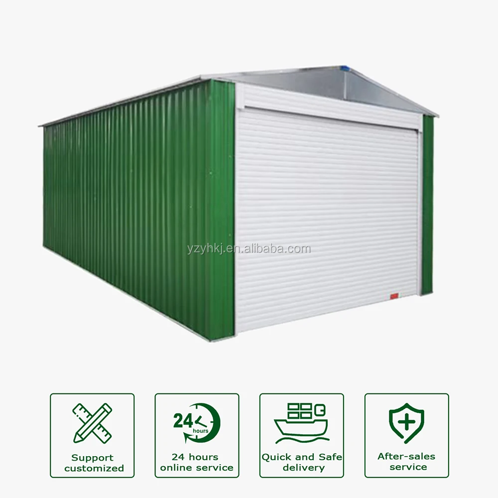 H 11x19ft Large Size Metal Steel Garage Shed G1119 H200 Re H 4z