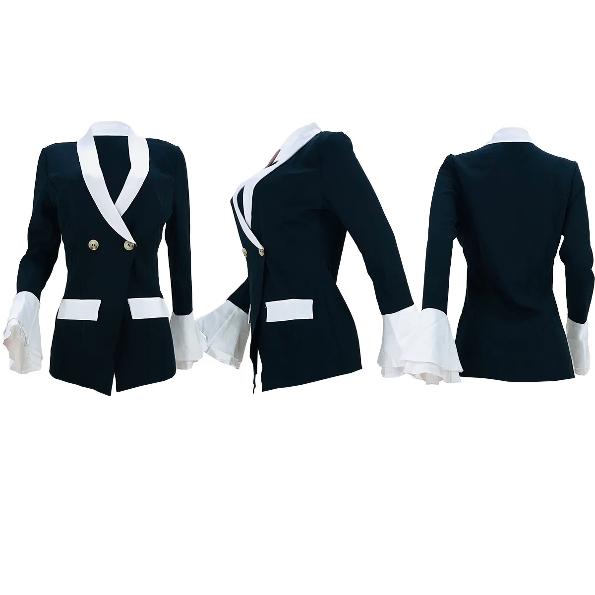 

New style office wear for women with women's solid color