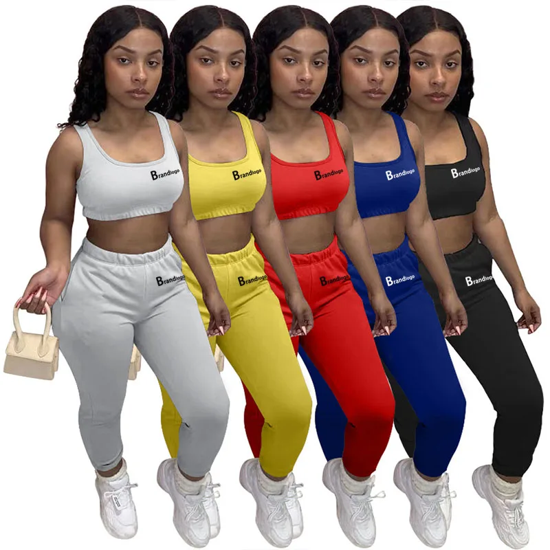 

2021 brands logo joggers Tracksuit Summer Women shorts sets Two Piece pants Set causal short sleeve women joggers track suits