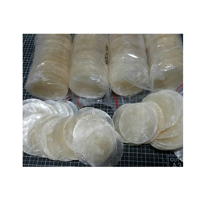 
Wholesale round capiz shell a large number of spot delivery at any time capiz beautiful and strong enough [ Direct order ] 