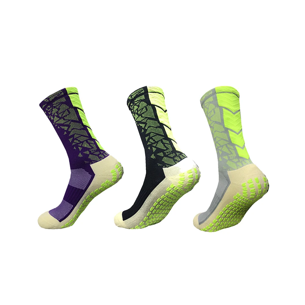 

Wholesale Elastic Athletic Football Training Socks Men Sport Comfortable Anti slip Soccer Socks