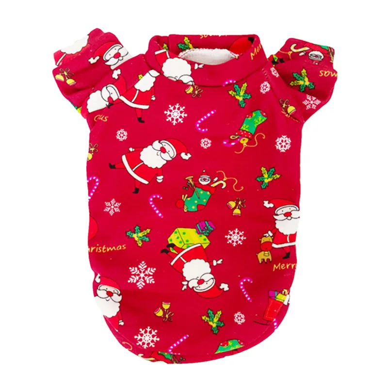 

Fashion High Quality T-shirt Small Modern Fancy Luxury Large Christmas Pet Apparel Designer Dog Clothes, Red,green