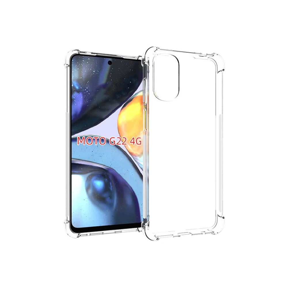 

Ultra Clear Transparent Shockproof Tpu Case For Motorola Moto G22 4G Soft Back Cover For Moto G22 4G