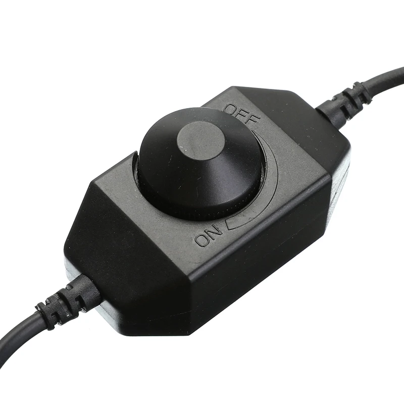 
LED Dimmer 12V 2A 24W Knob LED Dimmer Inline Dimming Switch ON OFF For Single Color LED Strip Light 