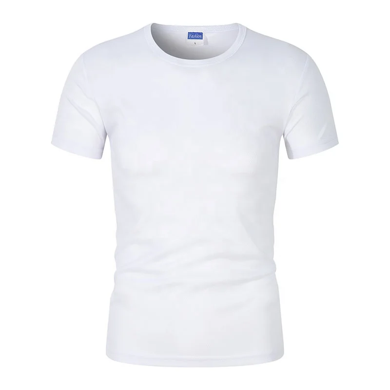 

Wholesale 100% Polyester White Slim Fit t shirt Man Printed Cheap Bulk Blank t shirts For Men Stylish 2021, Customized