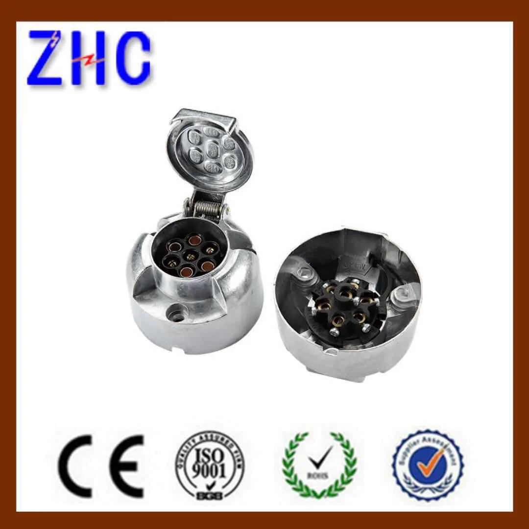 
European Type Aluminum12V 7 Pin commercial car Trailer Plug 