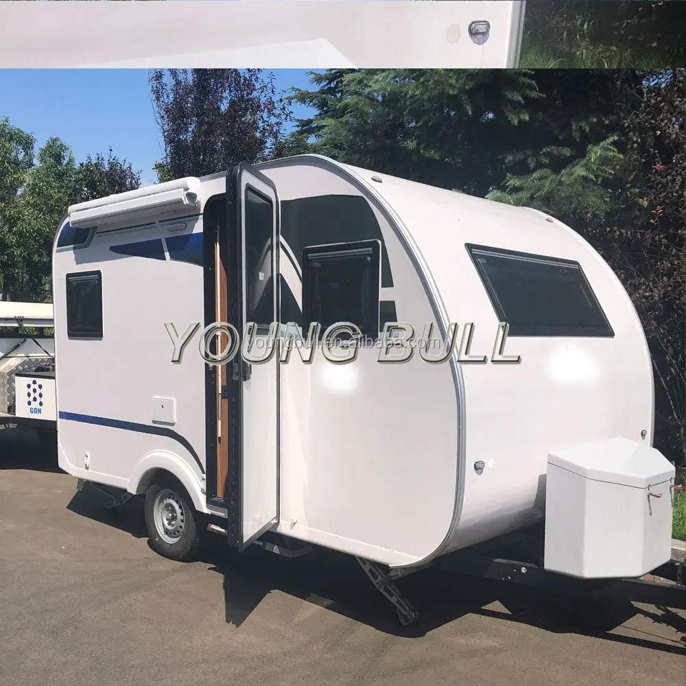 Leggero Semi-off Road Mini caravan Trailer Camper per la Vendita