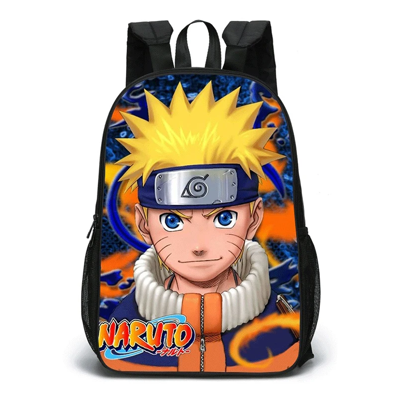

Fashion Cool Anime Narutos Double-Sided Printing Student School Bags Polyester Zipper Backpack Large Capacity Kids Bag
