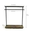 Wholesale Supply Antique Iron Industrial Style Display Clothes Coat Garment Hanger Drying Rack