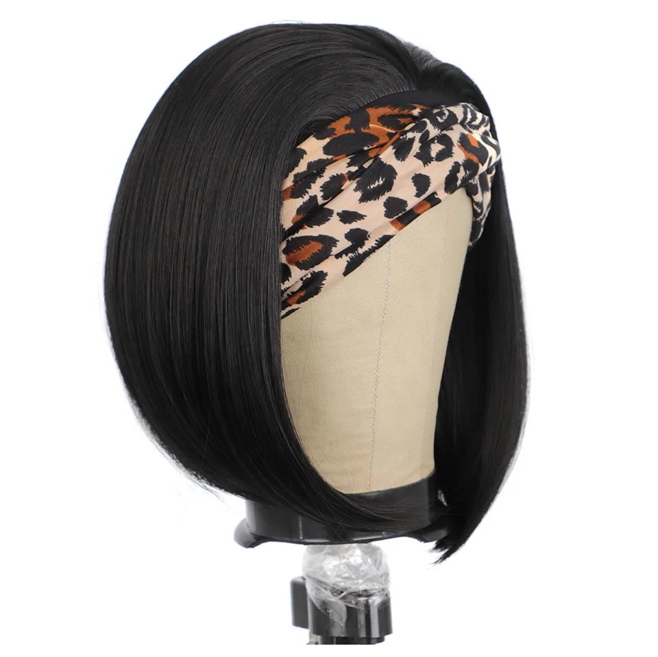 

Brazilian Virgin Cuticle Aligned Hair Headband Wigs For Black Women Pixie Cut Short Human Hair Wig Bob Head Band Wig Lace Front