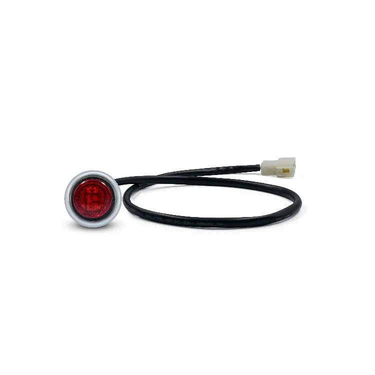 Round Marker LED Light Rear Side Lights Lamp for Trailer Truck SUV Amber/Red Marker LED Light