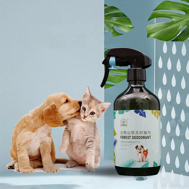 

Dog Deodorant Indoor Sterilization Urine Odor Spray 500ml Kennel Long Lasting Deodorant Disinfectant For Pet, Transparent