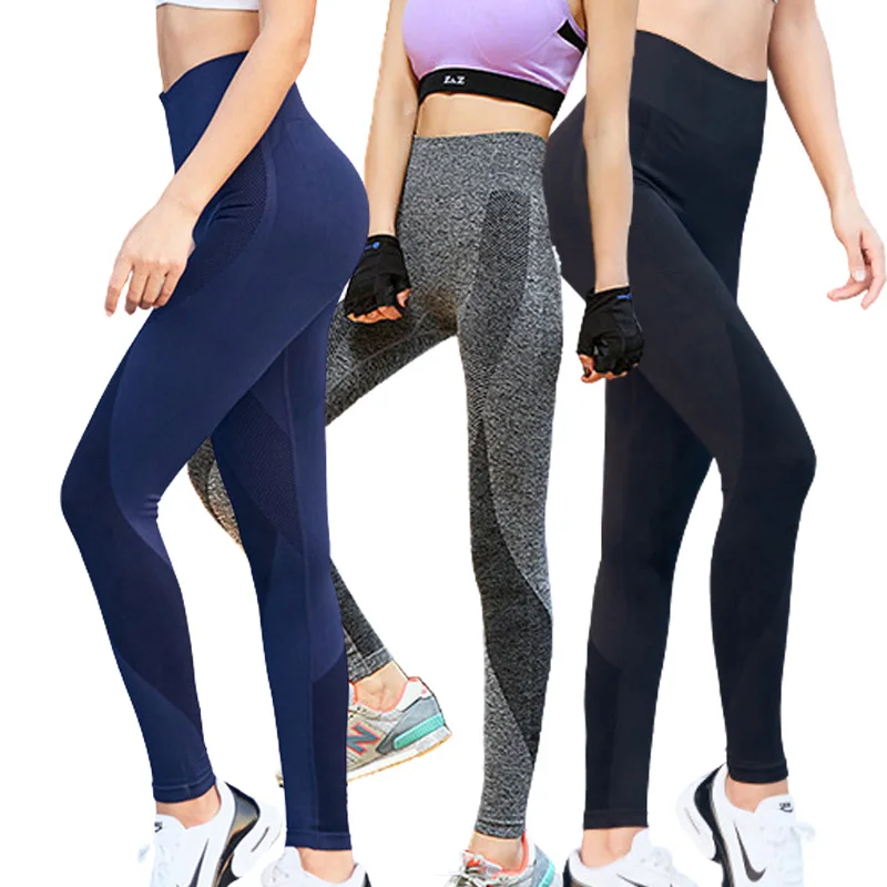 

Ladies active fitness seamless gym women pants yoga leggings workout push up leggins para mujer, 4 colors
