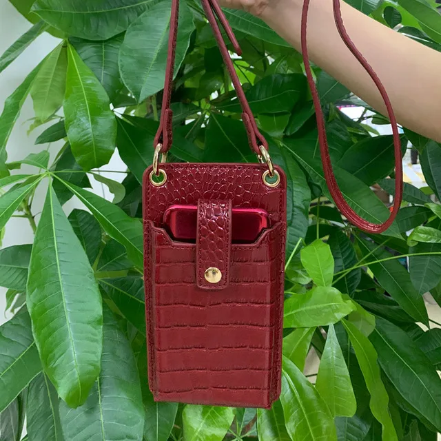 

Luxury Crocodile Phone wallets for Women 2020 New Design Card Purse Lady Good Quality PU Leather Wallets with Zipper Pocket