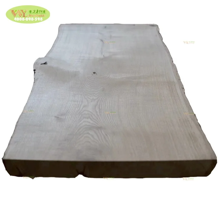 
Home furniture solid Oak wood slab dining tabletop / live edge oak wood countertops  (60656477877)