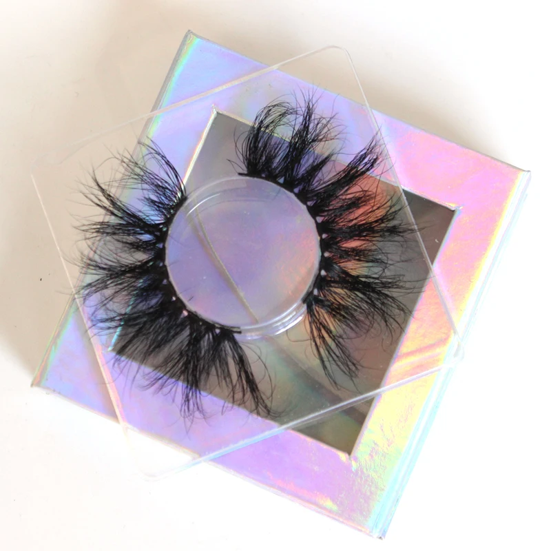 

Wholesale eyelashes vendor premium natural long wispy 25mm 3d real mink eyelashes, Natural black