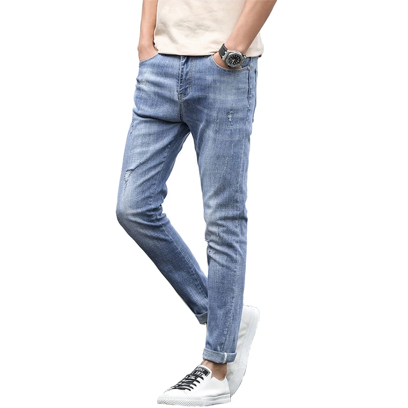 

Custom Wholesale Made boyfriend high quality Denim Cotton Jeans, Customized color