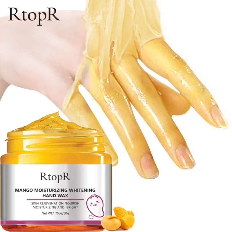 

RtopR Mango Moisturizing Anti Aging Hand Cream Whitening Exfoliating Hand Mask Peeling Mask for Hand