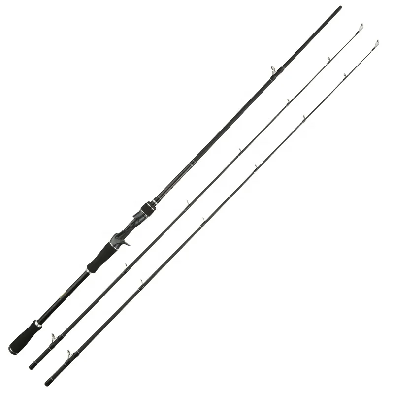 ToMyo Fishing Casting Rods Carbon Fiber Olta Pesca Guide, Black
