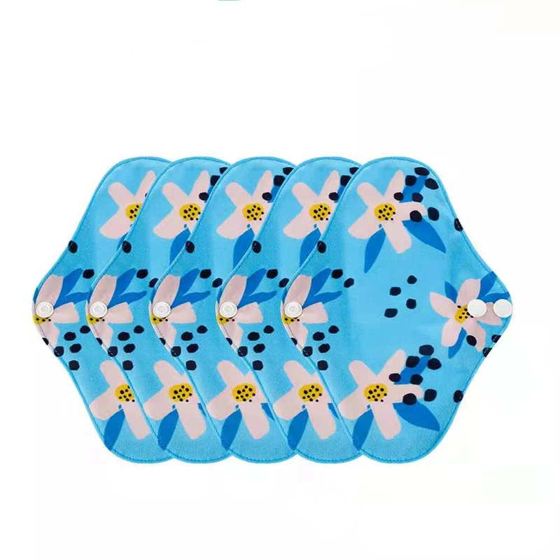 

Bamboo Reusable napkin panty liner Menstrual Ladies Washable mini Sanitary Pads, Printing colorful