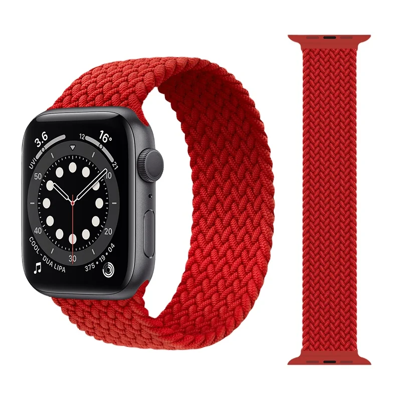 

Braided Strap Watch Series 3 4 5 Se 6 7 Smart Nylon Elastic Belt Bracelet For Apple Watch Bands 44Mm 40Mm 45Mm 41Mm 42Mm 38Mm