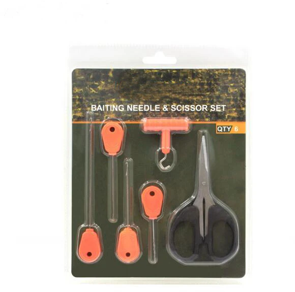 

Carp Fishing Baiting Rigs Tool Kit Set Fishing Bait Needle Swinger Driller Kit Combo